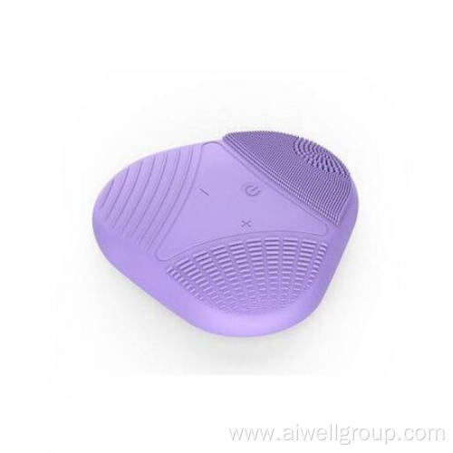 Clear skin cleansing silicone face brush